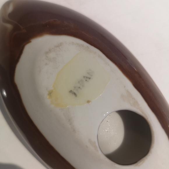 3 for$15 Vintage / MCM Marbled Swirl Pattern Brown And Ivory Ceramic Ashtray - Picture 6 of 8